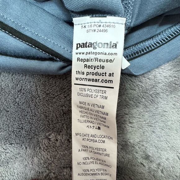 Patagonia Capilene Cool Trail Shirt Mens M Striped Short Sleeve Athletic Top - Picture 5 of 9